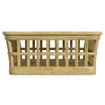 thumbnail image 3 of Beaumont Lane Traditional Outdoor Teak And Marble Coffee Table - Natural, 3 of 6