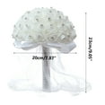 thumbnail image 2 of RKSTN A Clutch Bride White with Diamonds, Bouquet, Rose Ribbon, Wedding, Wedding Ribbon, Sacred Home Decor, 2 of 8