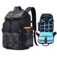 thumbnail image 2 of Camera Backpack with 17 Inch Laptop Compartment, Camera Bags for Photographers Waterproof, Fit SLR DSLR Mirrorless (30*22*46cm) Blue, 2 of 6