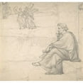 thumbnail image 2 of Gustave Doré 21x20 Gold Ornate Framed and Double Matted Museum Art Print Titled - Male Figure in Classical Costume (1845-83), 2 of 4