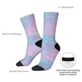 thumbnail image 4 of Pofeuu Fantasy Gradient Print Crew Socks, Adult Running Hiking Socks for Youth and Adult, 4 of 6