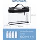 thumbnail image 4 of TSA - Neceser de aseo, organizador de bolsa de cosméticos de maquillaje transparente, bolsa de viaje para artículos de cambiador, accesorios, 4 of 4