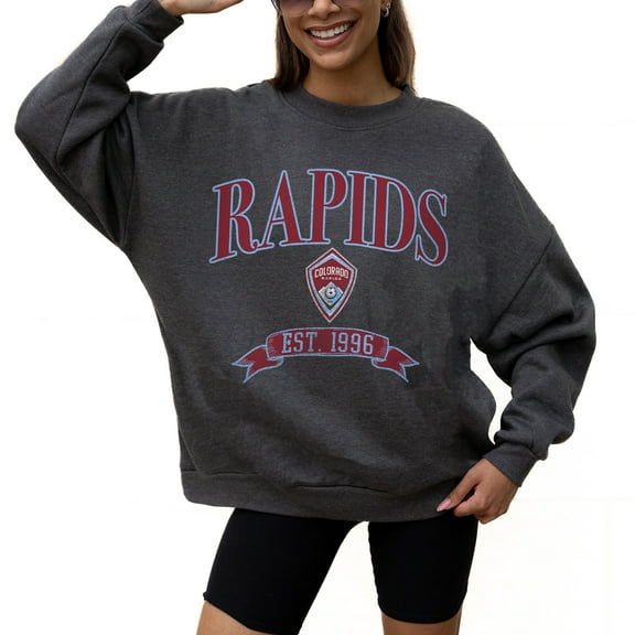 Women's Gameday Couture Charcoal Colorado Rapids Seal The Deal Pullover Sweatshirt