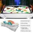 thumbnail image 5 of Disketp Windshield Sun Shade, Car Sun Shade For Front Window Floral Vintage Sunshades Sun Visor Protector Blocks Uv Rays Foldable, 5 of 9