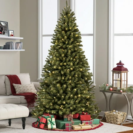 Pre Lit Spiral Tree Best Choice Products 9ft Pre-Lit Spruce Hinged Artificial Christmas Tree w/ 900 UL-Certified Incandescent Lights, Foldable Stand - Green ()
