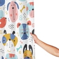 thumbnail image 4 of XMXT Waterproof Shower Curtain Liner with Iron Hooks, Cartoon Colorful Dogs Design Shower Curtains for Bathroom Decor Accessories, 72 x 72 inches, 4 of 8