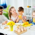 thumbnail image 4 of EASTIN Egg Tray Wooden Egg Holder 6 Holes Egg Organizer Rack Space Saving Egg Plate Household Egg Storage Accessories for Kitchen Countertop Tabletop Display Refrigerator, 4 of 10