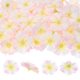 thumbnail image 1 of Uxcell 50 Paquete Cabezas de Flores Artificiales Cabeza de Ciruelo de Seda Falsa Blanco Rosa, 1 of 7