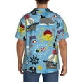 thumbnail image 3 of Kdxio Men'S Hawaiian Shirt For Men Short Sleeve Shirt Pirate Marine Animals Summer Casual Holiday Beach Button Down T-Shirts, 3 of 5