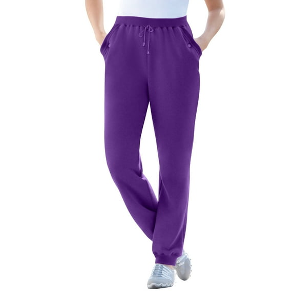 Woman Within Plus Size Better-Fleece Pull-On Jogger Sweatpants