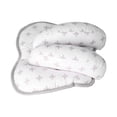 thumbnail image 3 of Almohada para bebé ajustable, transpirable, suave, con forma única, portátil, soporte para la cabeza del bebé, herramienta para aviones, cochecitos, color blanco Plus, 3 of 14