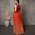 thumbnail image 3 of AURA Gradient Backless Strappy Maxi Dress High Waist V Neck Summer 2025 Sleeveless A Line Evening Dress, 3 of 10