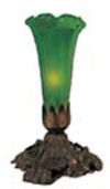 8"H Green Pond Lily Accent Lamp