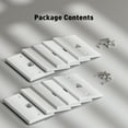 thumbnail image 5 of 10-Pack Ethernet Keystone Wall Plates, Single Gang RJ45 Wall Plates for RJ45 Keystone Jack and Modular Inserts, Matte, White, 5 of 9