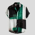 thumbnail image 2 of Chemise à Manches Courtes Imprimée Décontractée pour Hommes, Col Rabattu, Chemise Habillée, Chemise de Pyjama Grande Taille, Grandes Chemises de Travail Personnalisées pour Hommes, 2 of 2