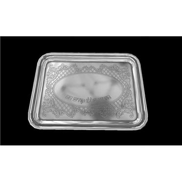 9.5 x 14 in. Stainless Steel Hanukkah Tray