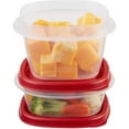 thumbnail image 4 of Rubbermaid Easy Find Lids Food Storage Containers, Racer Red, 6-Piece Set, 4 of 9