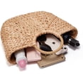 thumbnail image 4 of LHSHID Womens Large Straw Beach Tote Bag Hobo Summer Handwoven Bags Purse wth Pom Poms, 4 of 5
