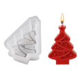 thumbnail image 1 of SGACAI Molde de vela de resina navideña Alce Muñeco de nieve Hombre de jengibre Árbol de Navidad Rápido, 1 of 7
