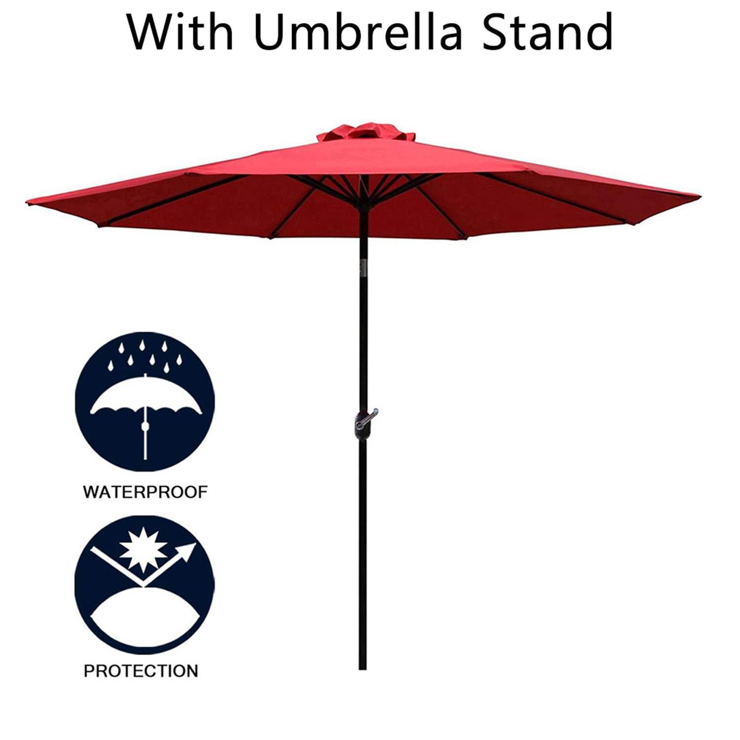 118 Inch Anti Uv Patio Umbrella Outdoor Market Table Umbrella For Garden Lawn Deck Backyard Walmart Canada