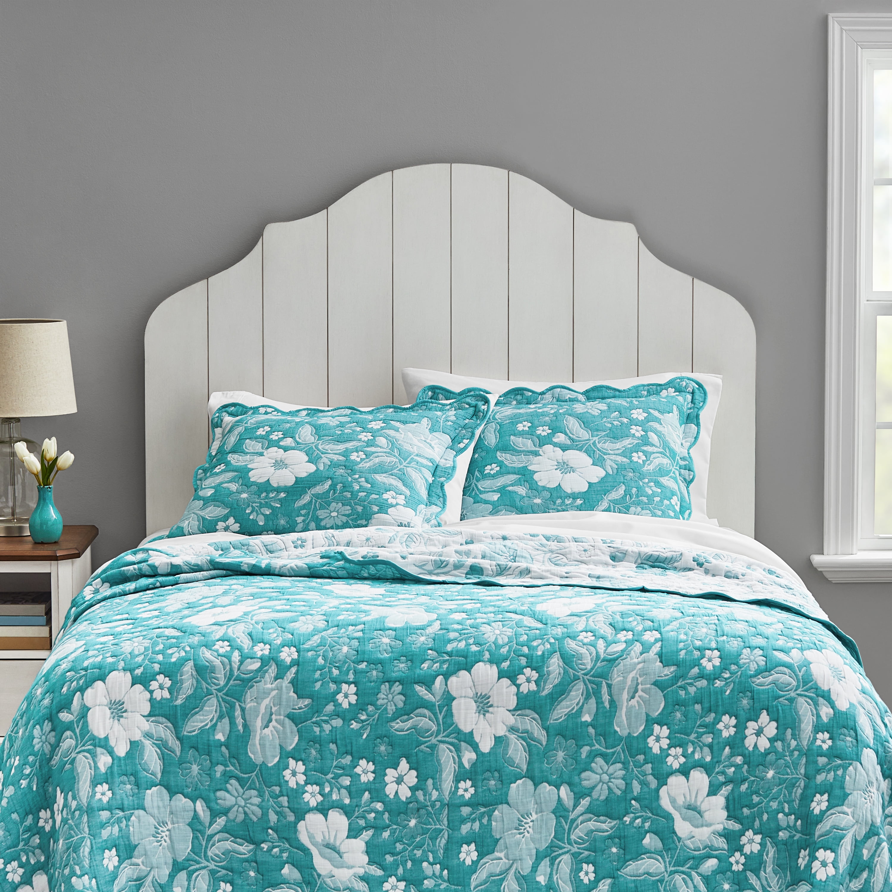 The Pioneer Woman Queen Headboard Made With Solid Wood Frame, White