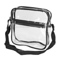 thumbnail image 3 of Transparent Messenger Shoulder Bag Clear Tote Bag Purse with Zipper Closure for Outdoor Traveling, 3 of 5