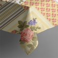thumbnail image 5 of Pioneer Flower Floral Print Pattern Square Tablecloth,Waterproof Square Table Cover,Wipeable Spillproof Washable Table Cover for Home Kitchen Party Decor 52"x52"(132x132cm), 5 of 6