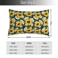 thumbnail image 2 of Salouo Sunflowers Pattern Pillow Cases,1PC Pillow Covers with Envelope Closure Decorative Pillow Case for Bed Couch,Pillows Not Included-20"x30", 2 of 6