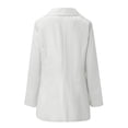 thumbnail image 3 of Gvmfive Women's Solid Lapel Neck Suit Coat Pockets Slim Outwear Blazer, 3 of 4