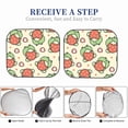 thumbnail image 6 of Haiem Frog Hold Strawberry Windshield Sun Shade: Universal Foldable 2-Piece Car Front Window Sunshade - Blocks Uv Rays, And Reduces Heat,Essential Car Accessory Medium, 6 of 7