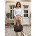 thumbnail image 6 of Gustave Large Mesh Tote Bag for Women Summer Hobo Beach Bag Slouchy Trendy Shoulder Handbag Purse for Vacation Travel - Coffee, 6 of 10