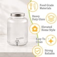 thumbnail image 4 of Topsome Drink Dispenser 1 Gallon with Stand, Glass Beverage Dispenser with Leakproof Spigot for Parties, Wide Mouth Water Dispenser for Lemonade, Juice, Tea, Laundry Detergent, 4 of 8