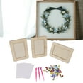 2024 3Set DIY Wooden Picture Frame Making Kit Unfinished Solid Wood Picture Frames Wooden DIY