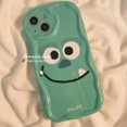thumbnail image 3 of Carcasa Compatible Para Samsung A14 A13 A12 A53 A51 A52 A03 A04E A50 A30S A32 A34 A22 A23 A54 A24 A33 A30S Onda Verde Sonrisa Funda De Teléfono Suave Protección Trasera, 3 of 3
