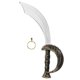 thumbnail image 3 of 1 Set Halloween Pirate Costume Set Pirate Cosplay Sword Hoop Earring Photo Prop, 3 of 4