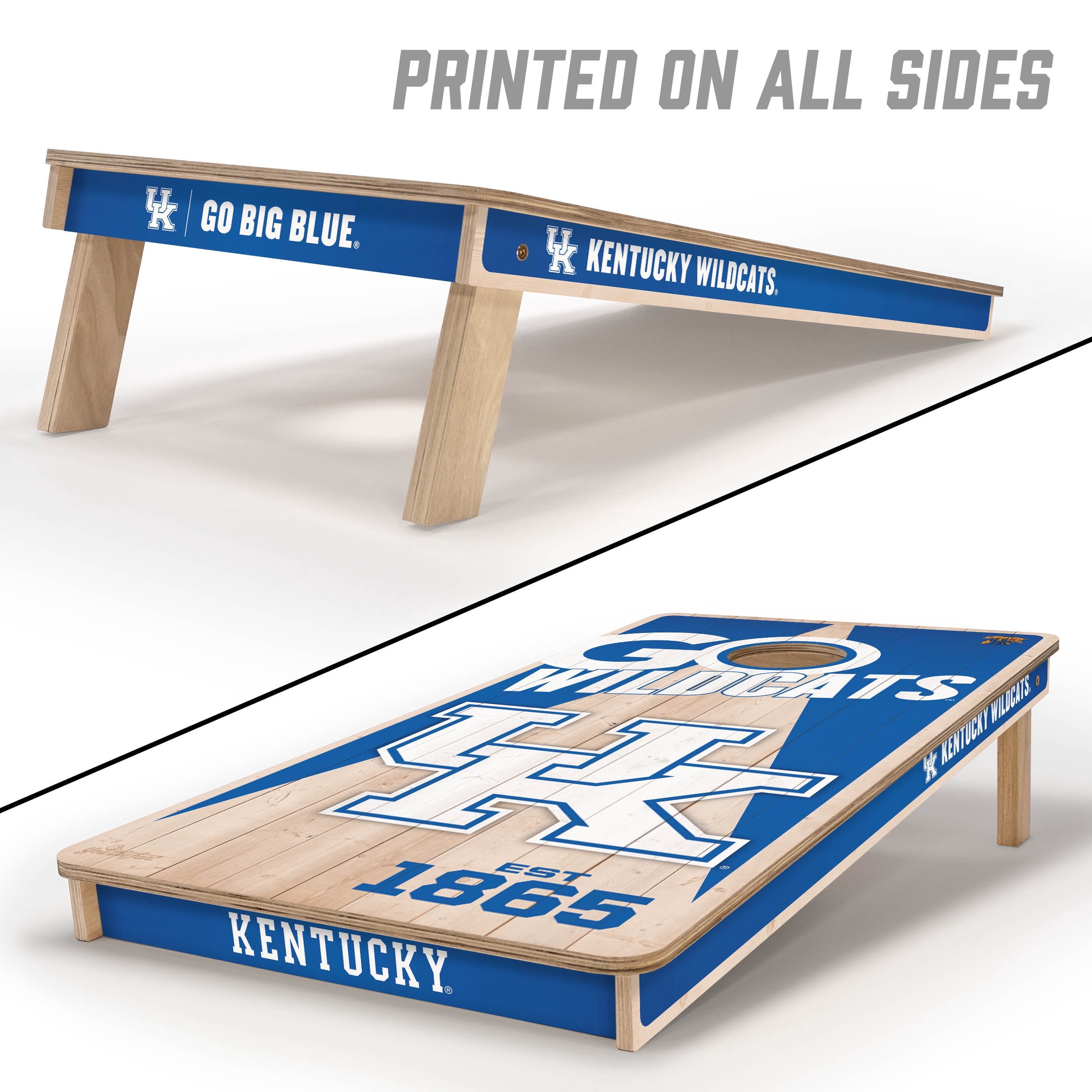 YouTheFan NCAA Kentucky Wildcats 2' x 4' Cornhole Game No Bags