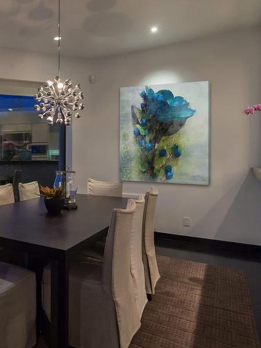 "Blue Melody" Painting Print on Wrapped Canvas