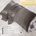 thumbnail image 3 of PROMEED Grey Silk Pillowcase Queen Size - Both Sides 23 Momme Grade 6A+Mulberry Silk Pillow Case Covers for Hair and Skin, Soft and Acne Free (Queen 20"x30", Grey), 3 of 7