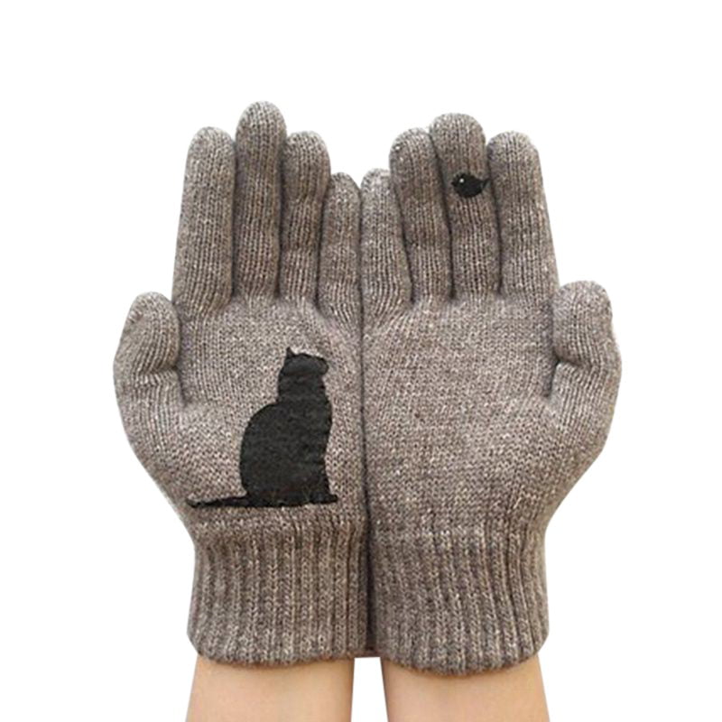 Winter gloves Gloves Women Soft Cashmere Keep Warm Winter Full Finger Gloves Thicken Thermal Insulation Winter Mittens Gloves Womens Gloves Winter Gloves Full Finger Mittens Knitted For Outdoor Wear 