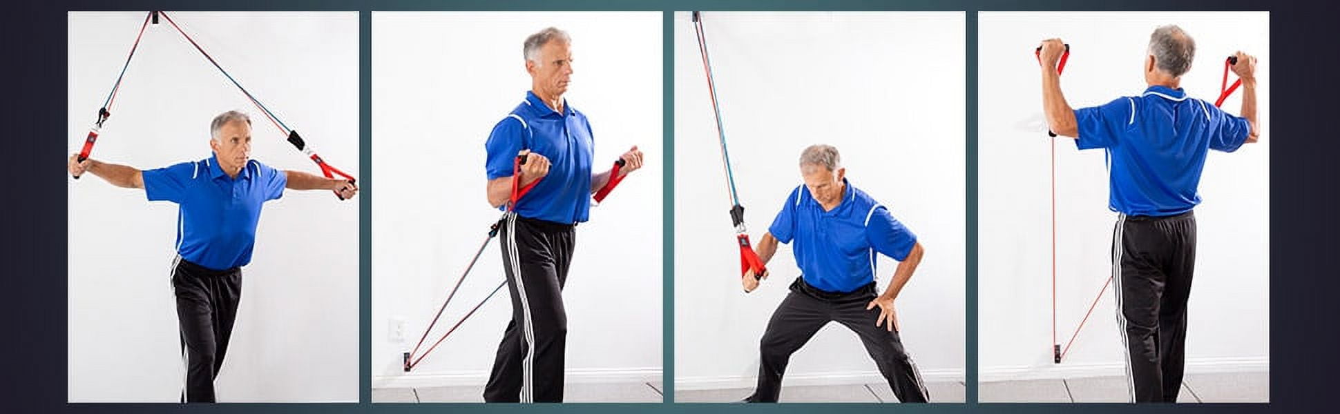 BOB AND BRAD Resistance Bands Set for Workout Stackable Up to 125, Exercise Bands with Door Anchor (Brand New)