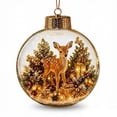 thumbnail image 6 of Barsme Glowing Christmas Story Ornament,Christmas Deer Decoration Ball With LED Light,Mini Holiday Scene Hanging Tree Decor – Warm Glow Keepsake For Mantel Window And Gift Giving, 6 of 6