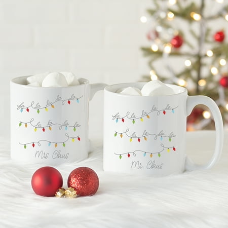 1985 Fa Cup - Personalized Fa La La Large 20 oz. Coffee Mugs (Set of 2)