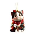 thumbnail image 6 of BOBOMOTI Valentines Day Decor Sweet Rose Cat Ornament for Xmas Valentine's Day Home Decorations, 6 of 6