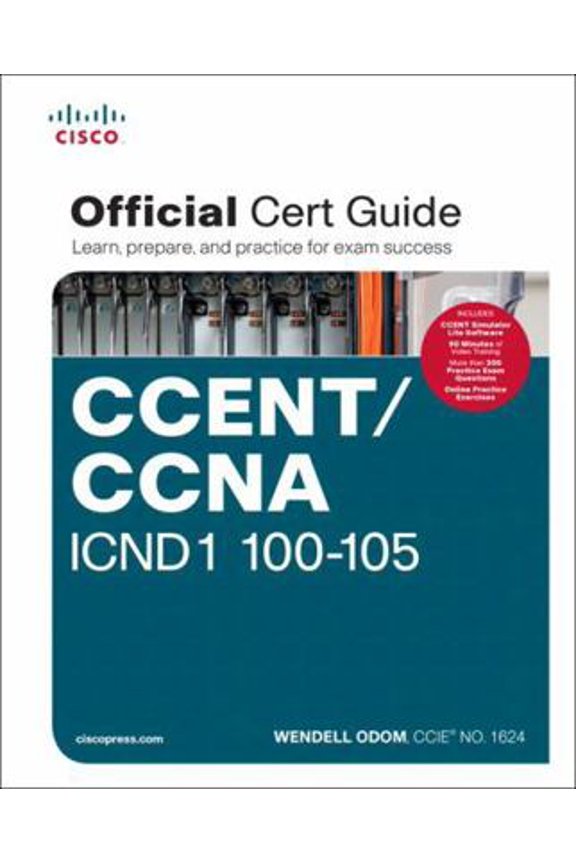 Pre-Owned CCENT/CCNA ICND1 100-105 Official Cert Guide, 9781587205804, 1587205807, Hardcover, Har/Dvdr edition
