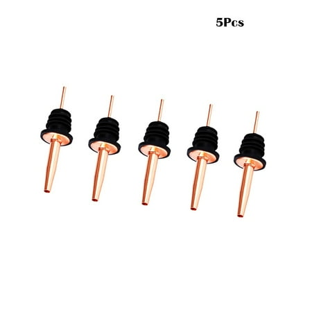 

Dechoicelife 3/5pcs Bartender Liquor Pourer Cork Spout Stainless Steel Wine Bottle Stopper Wine Cork Cocktail Bar Accessories