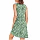 thumbnail image 4 of Camisón de mujer con estampado y bolsillos, sin mangas, plisado, cuello redondo, 4 of 7