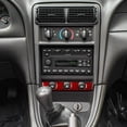thumbnail image 4 of Real Bright Soft Car Interior Carbon Fiber Sticker DecorationRed Carbon Fiber Interior Headlight Control Cover For Ford Mustang 2001-04Auto Car Protection Interior Accessories, 4 of 8
