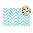 thumbnail image 4 of YFYANG Washable Heat-Resistant Placemats, 70% PVC/30% Polyester, Zigzag Chevron Pattern Kitchen Table Mat, 12" x 18" 4 Piece, 4 of 6
