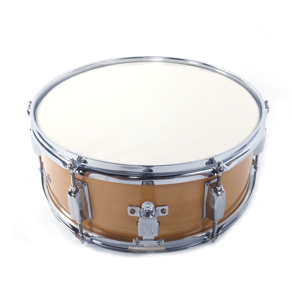 DeTrust Snare Drum 13x3.5 Inch Professional Snare Drum Drumsticks Drum Key Strap Set Black 