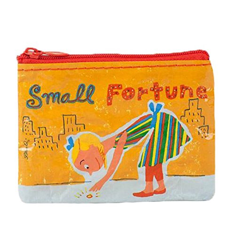 Blue Q Coin Purse Blue Q Small Fortune 4x3" Wallet Bag QA555